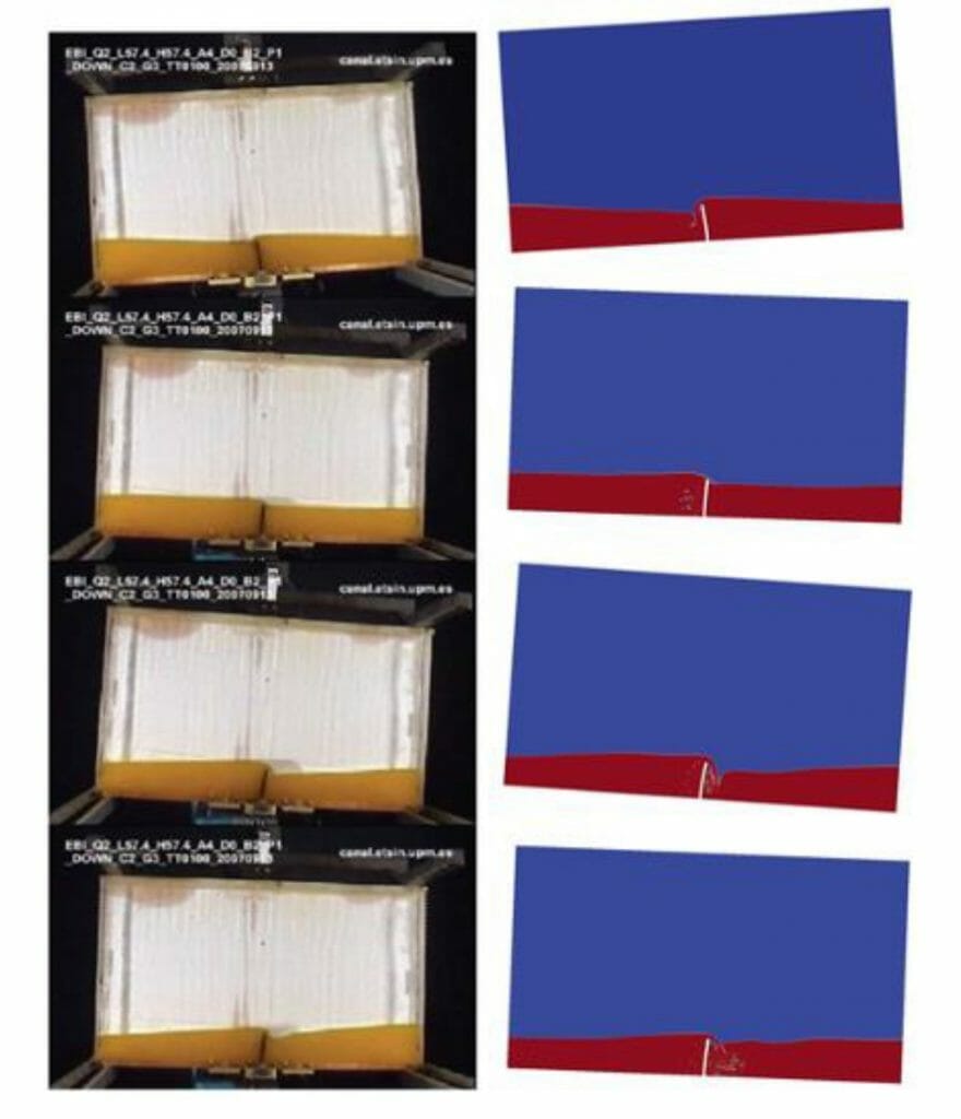 Open source coupled Fluid Structure Interaction using the general code coupling